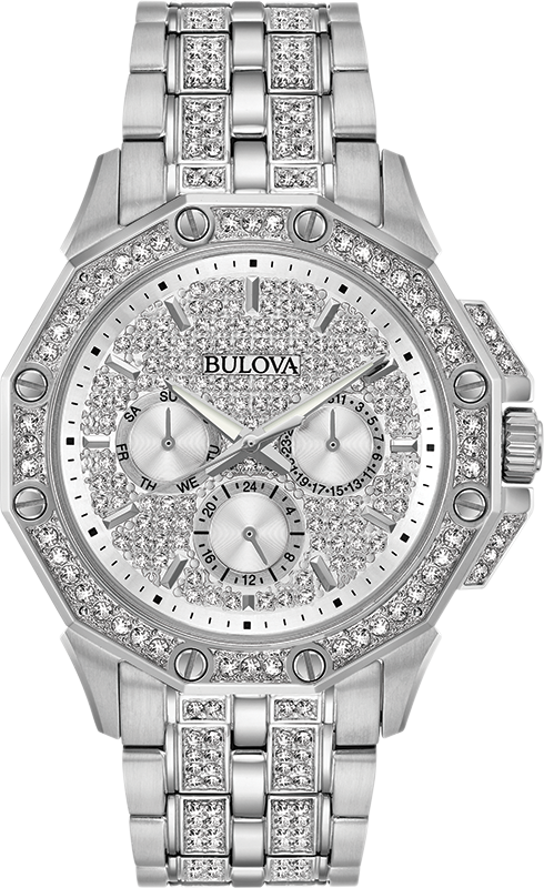 Bulova Crystal Quartz Mens Watch 96C134