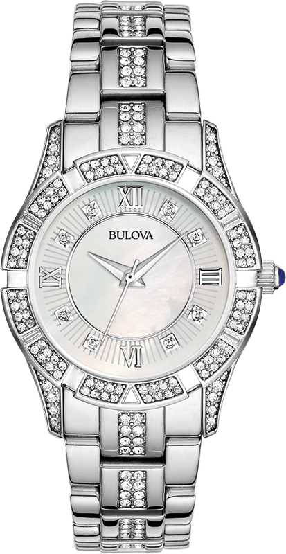 Bulova Crystal Quartz Womens Watch 96L116