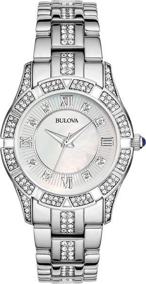 Bulova Crystal Quartz Womens Watch 96L116