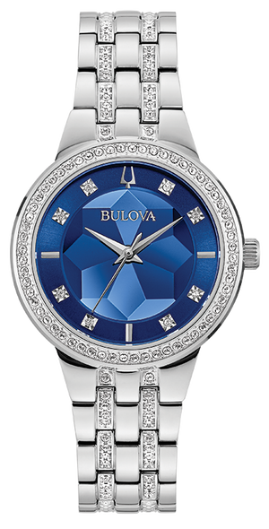 Bulova Crystal Quartz Womens Watch 96L276