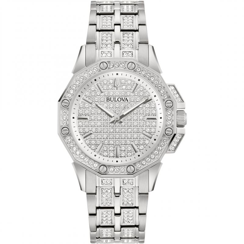 Bulova Crystal Octava Quartz Womens Watch 96L305