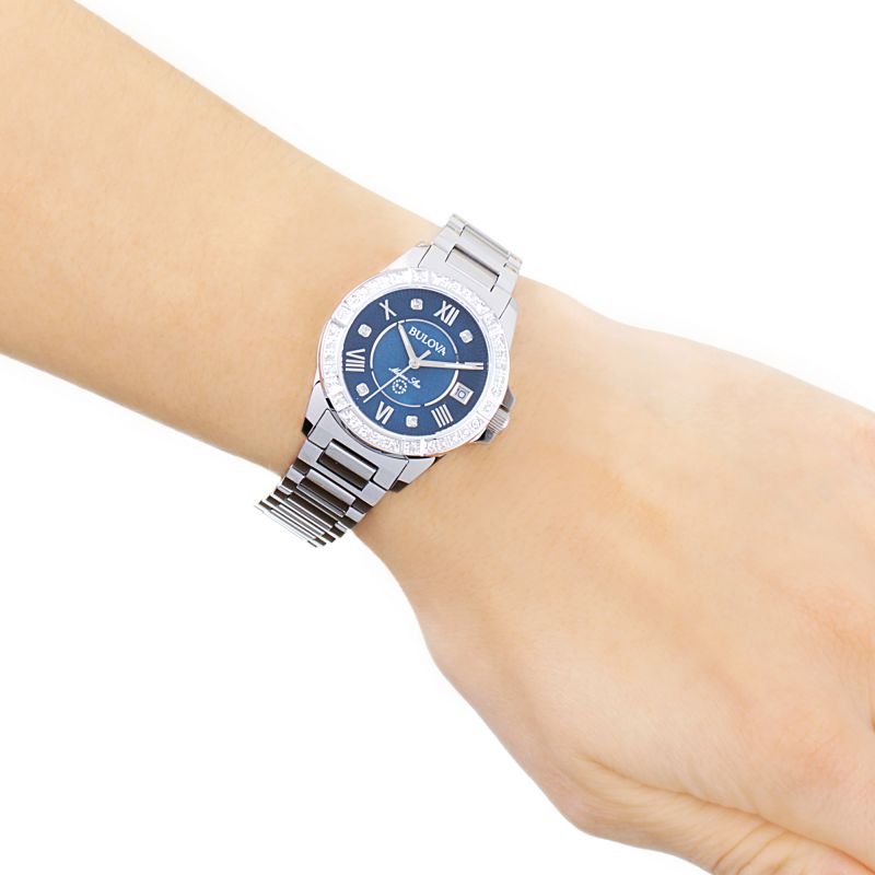 Bulova Marine Star Quartz Womens Watch 96R215