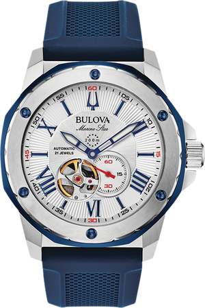 Bulova Marine Star Automatic Mens Watch 98A225