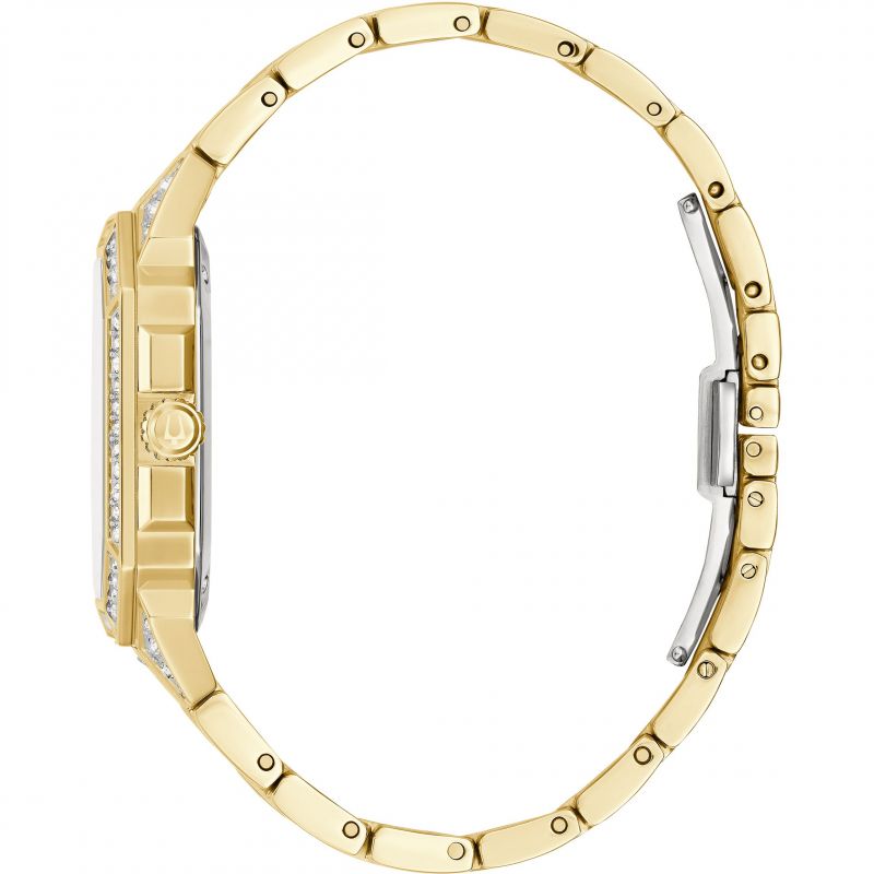Bulova Crystal Octava Square Quartz Men's Watch 98A295