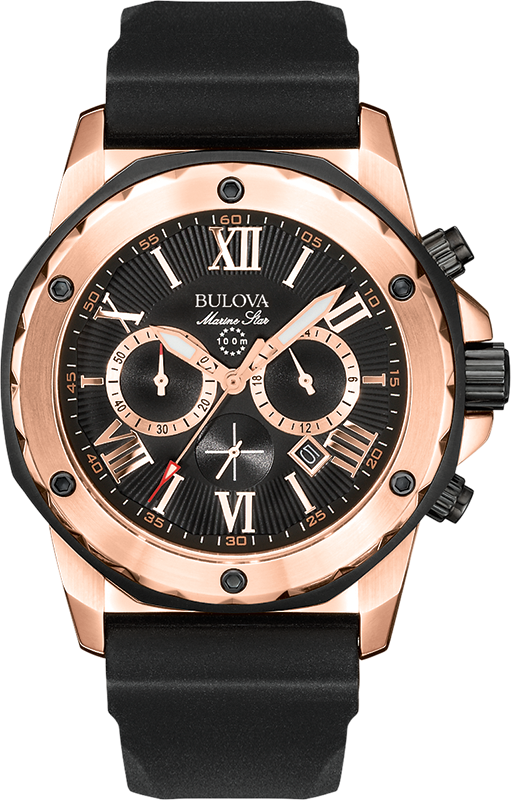 Bulova Marine Star Chronograph Quartz Mens Watch 98B104