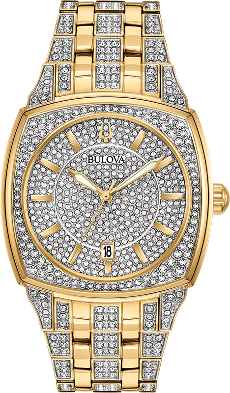 Bulova Crystal Quartz Mens Watch 98B323