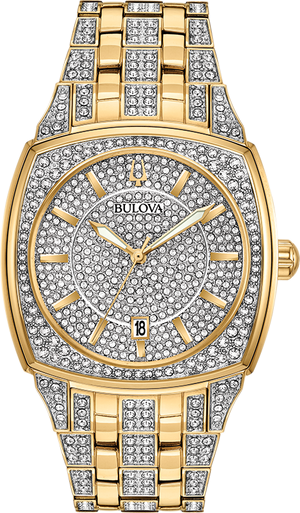 Bulova Crystal Quartz Mens Watch 98B323