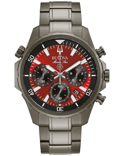 Bulova Marine Star Quartz Mens Watch 98B350