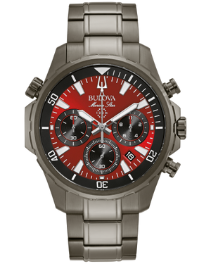 Bulova Marine Star Quartz Mens Watch 98B350