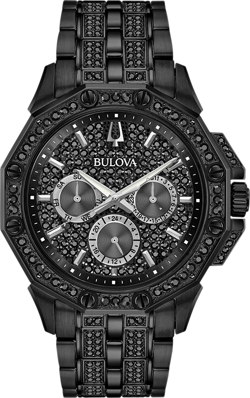 Bulova Crystal Quartz Mens Watch 98C134