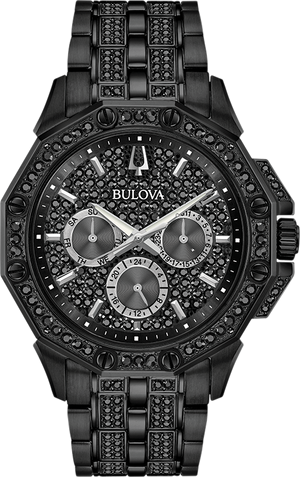 Bulova Crystal Quartz Mens Watch 98C134