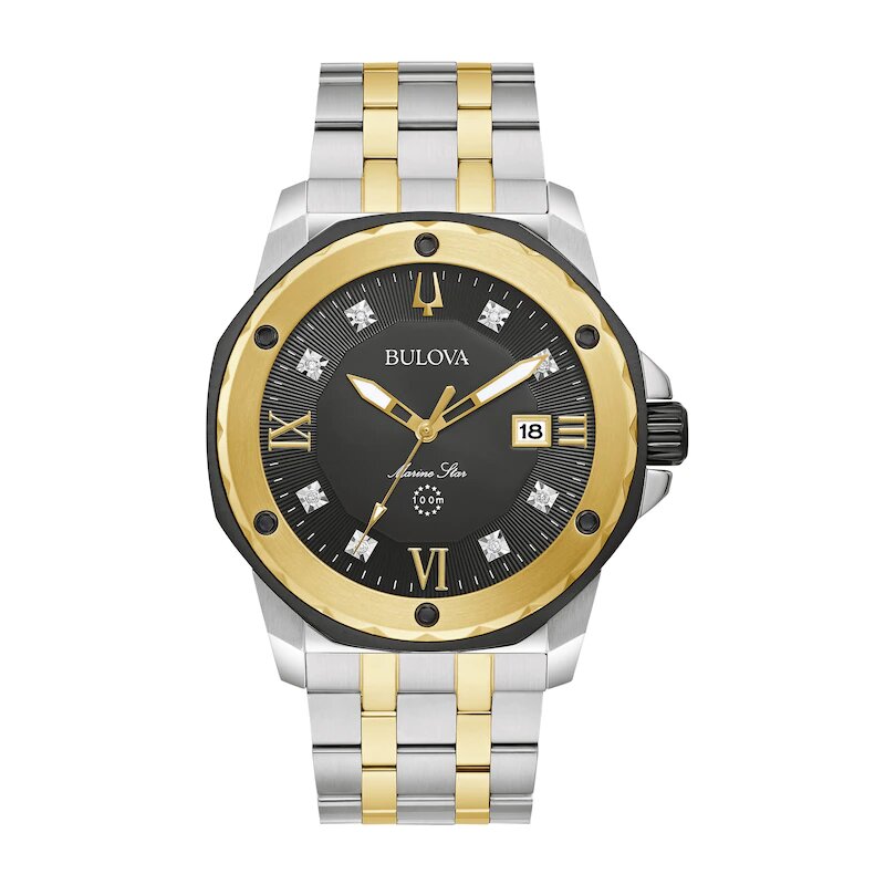 Bulova Marine Star Quartz Mens Watch 98D175