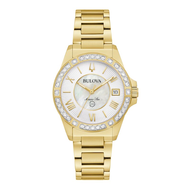 Bulova Marine Star Quartz Womens Watch 98R294