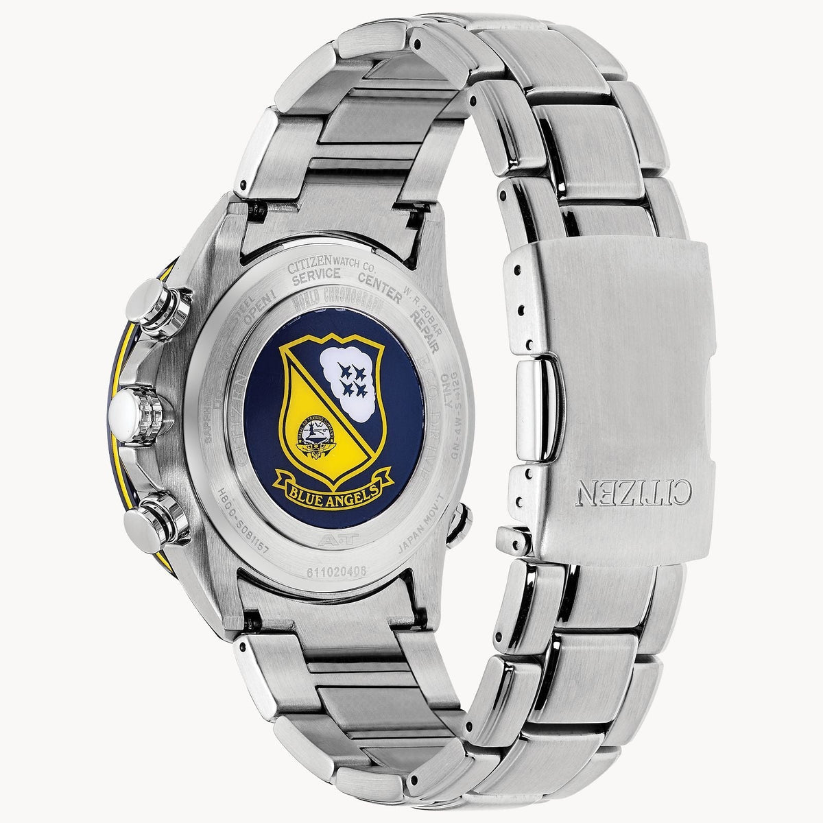 Citizen Atomic Timekeeping Blue Angels Eco-Drive Mens Watch AT8020-54L