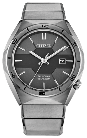 Citizen Super Titanium Armor Eco-Drive Mens Watch AW1660-51H