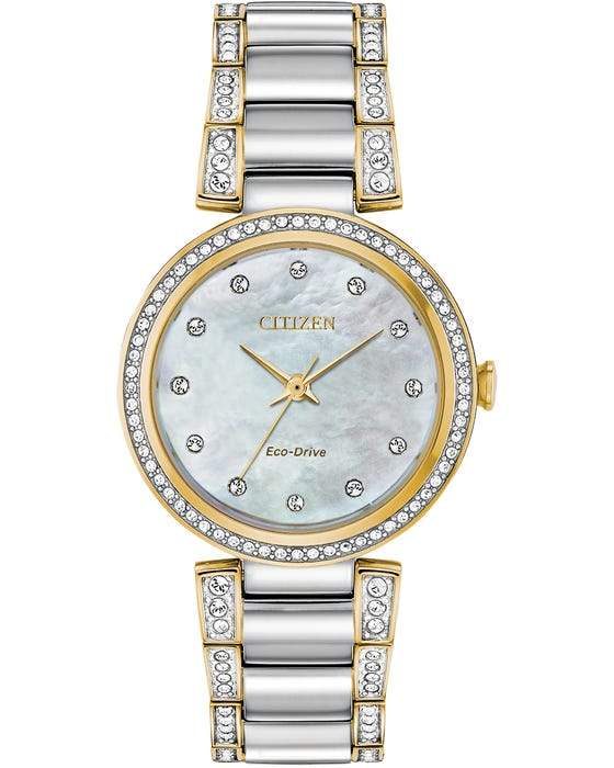 Citizen Silhouette Eco-Drive Crystal Womens Watch EM0844-58D