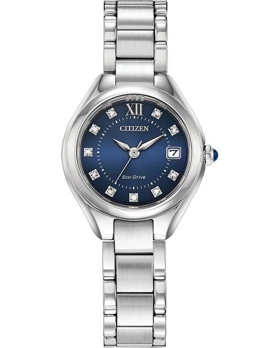 Citizen Eco Drive Silhouette Crystal Women's Watch EW2540-83L -  activewearhub