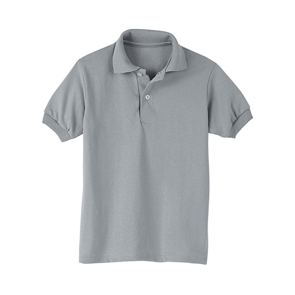 Hanes Kids' Cotton-Blend EcoSmart Jersey Polo