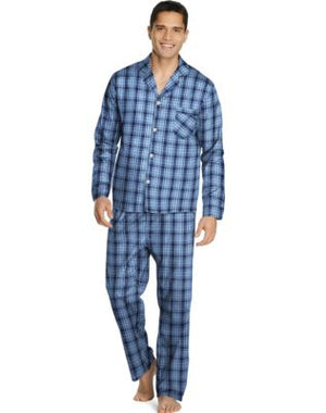 Hanes Mens Woven Pajamas-LSLLBCWM