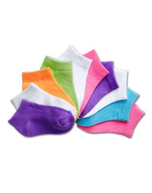 Hanes Girls' Infant/Toddler Low-Cut EZ Sort Assorted 10-Pack-38-10