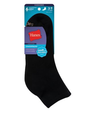 Hanes Women's ComfortBlend Ankle Socks 6-Pack-403/6P