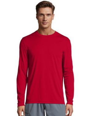 Hanes Cool DRI Performance Mens Long-Sleeve T-Shirt-482L