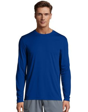 Hanes Cool DRI Performance Mens Long-Sleeve T-Shirt-482L