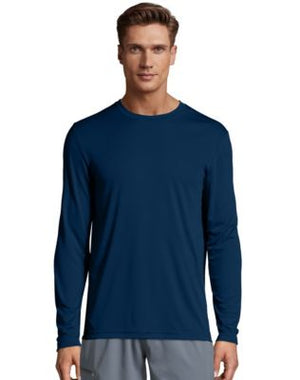 Hanes Cool DRI Performance Mens Long-Sleeve T-Shirt-482L