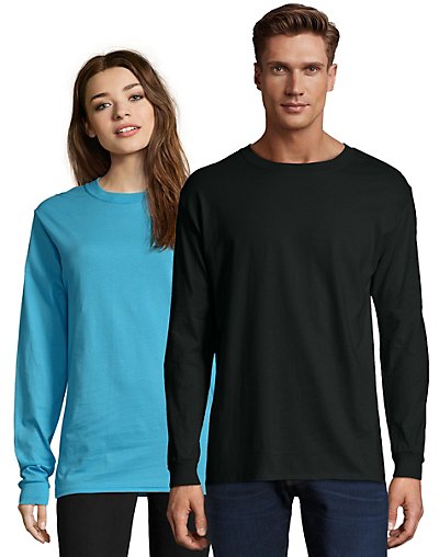 Hanes Adult Beefy-T Long-Sleeve T-Shirt