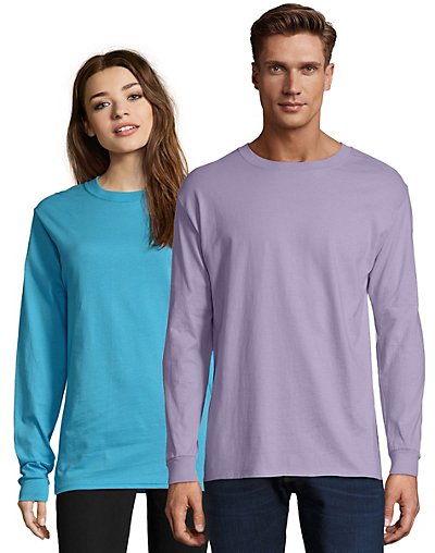 Hanes Adult Beefy-T Long-Sleeve T-Shirt