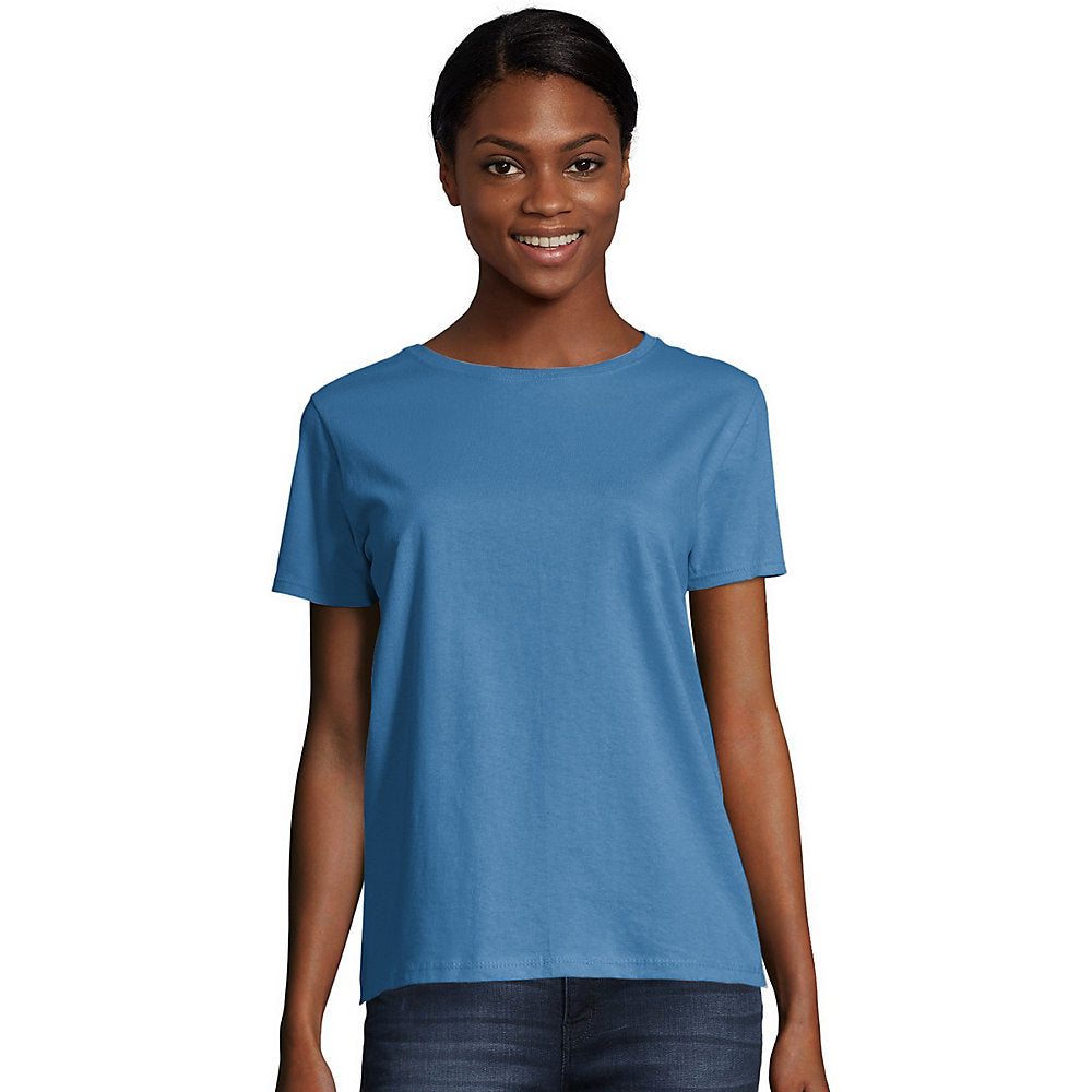 Hanes Women's Relaxed Fit Jersey ComfortSoft Crewneck T-Shirt