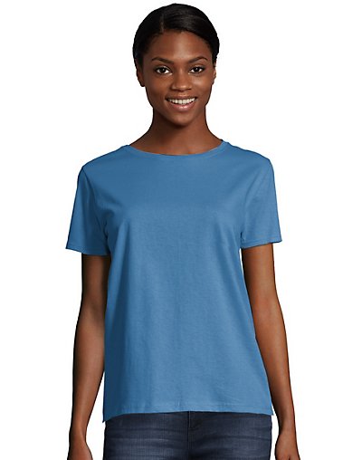 Hanes Women's Relaxed Fit Jersey ComfortSoft Crewneck T-Shirt
