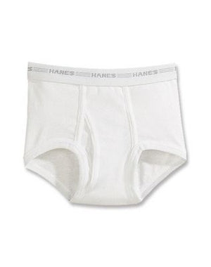 Hanes Boys' White Briefs Value 6-Pack-B252P6