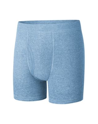 Boys' Hanes Ultimate Dyed Boxer Brief with ComfortSoft Waistband Assorted Blues 4-Pack-BU756F