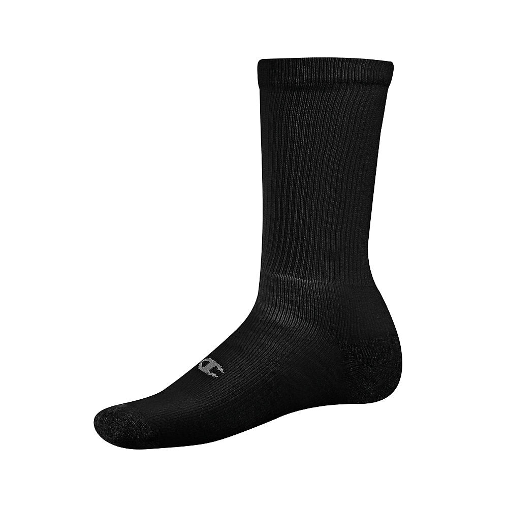 Champion Double Dry Performance Mens Crew Socks 6-Pack