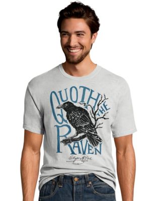 Hanes Mens Edgar Allen Poe Graphic Tee-GT49 Y07537