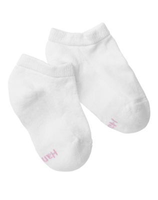 Hanes Girls' No-Show Socks 6-Pack-634-6