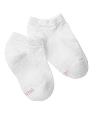 Hanes Girls' No-Show Socks 6-Pack-634-6