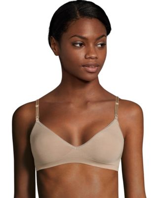 Hanes Womens Get Cozy Lace Pullover ComfortFlex Fit Wirefree Bra