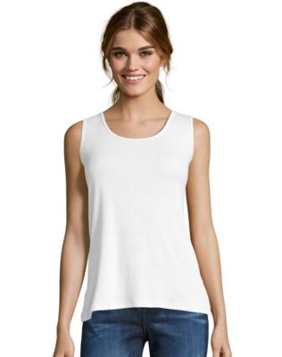 Hanes Women's Mini-Ribbed Cotton Tank-O9341