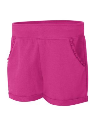 Hanes Girls' Ruffle Pocket Short-OK263