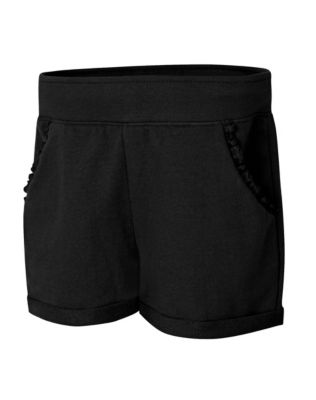 Hanes Girls' Ruffle Pocket Short-OK263
