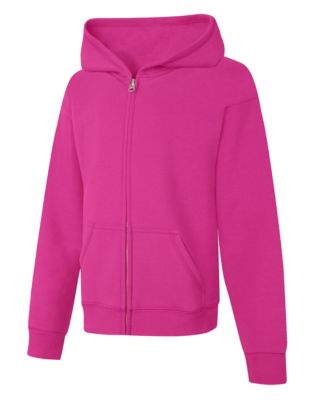 Hanes ComfortSoft EcoSmart Girls' Full-Zip Hoodie Sweatshirt-OK270