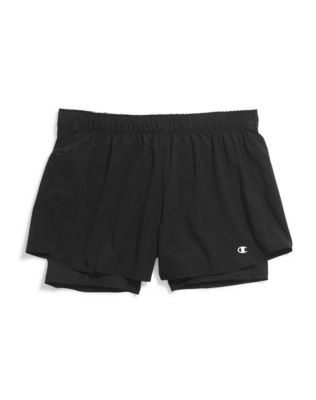 Champion Women's Plus Stretch Woven 2 In 1 Shorts