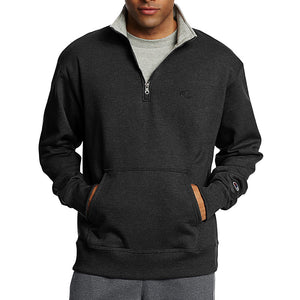 Champion Mens Powerblend Fleece 1/4 Zip Pullover