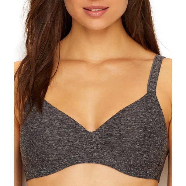 Hanes Womens Ultimate ComfortBlend T-Shirt Wirefree Bra, 36D