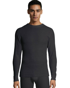 Hanes Mens Waffle Knit Thermal Crewneck-125439