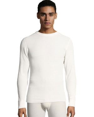 Hanes Mens Waffle Knit Thermal Crewneck-125439