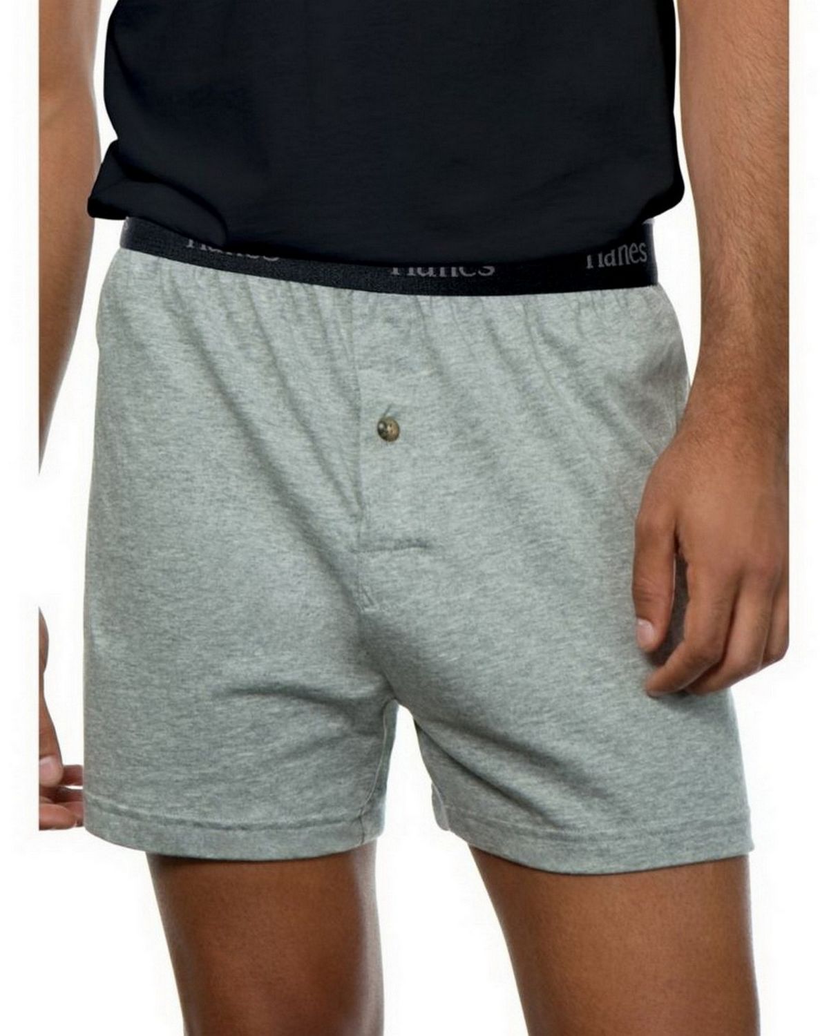 Hanes Classics Mens TAGLESS ComfortSoft Knit Boxers with Comfort Flex Waistband 5-Pack-709BP5