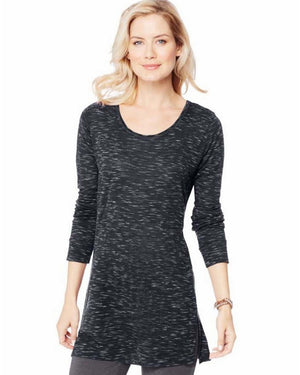 Womens Hanes Lightweight Space-Dye Vented Tunic-O9300